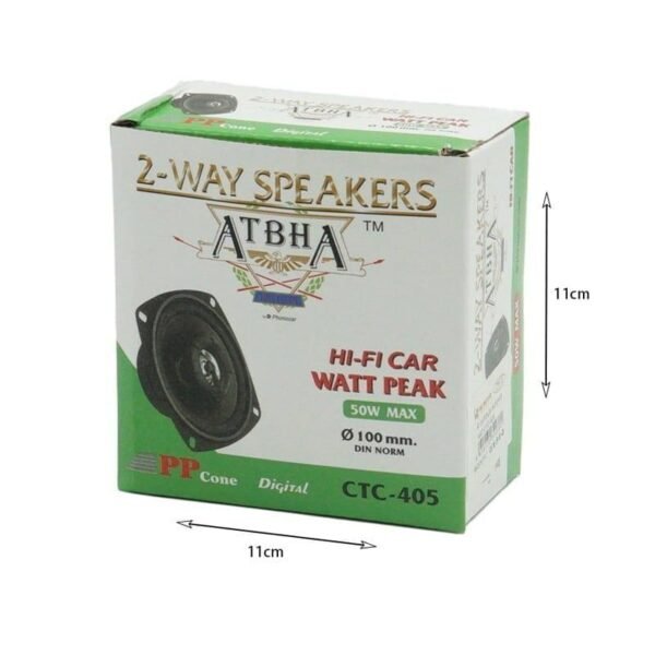 20472-4 Ηχείο Αυτοκινήτου CTC-405 με 50W Ø100mm 1τμχ – ATBHA 2-Way speakers