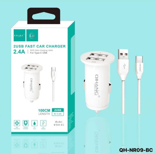 212400-1 Φορτιστής αυτοκινήτου - Type C - QH-NR09-BC - Fast Charger - 212400