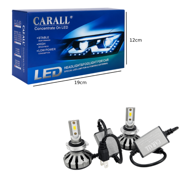 23066-1 Carall Λάμπες LED Αυτοκινήτου H7 Διπλού Χρώματος 6500K / 3000K με Εναλλαγή Φωτισμού - H7 Dual Color LED