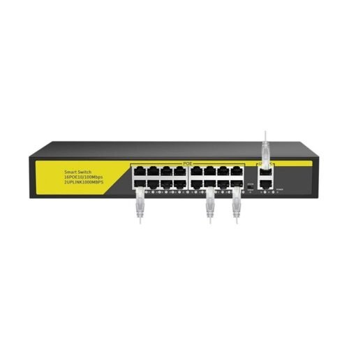 300013 Switch καταγραφικού POE με 16 υποδοχές - 100/1000Mbps - 300013