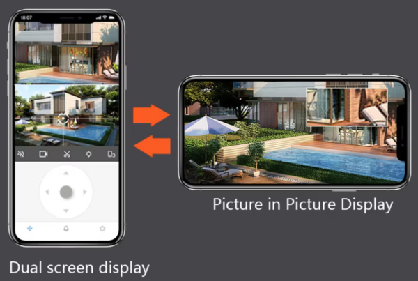 Κάμερα ασφαλείας IP διπλή 3MP με νυχτερινή λήψη 30m