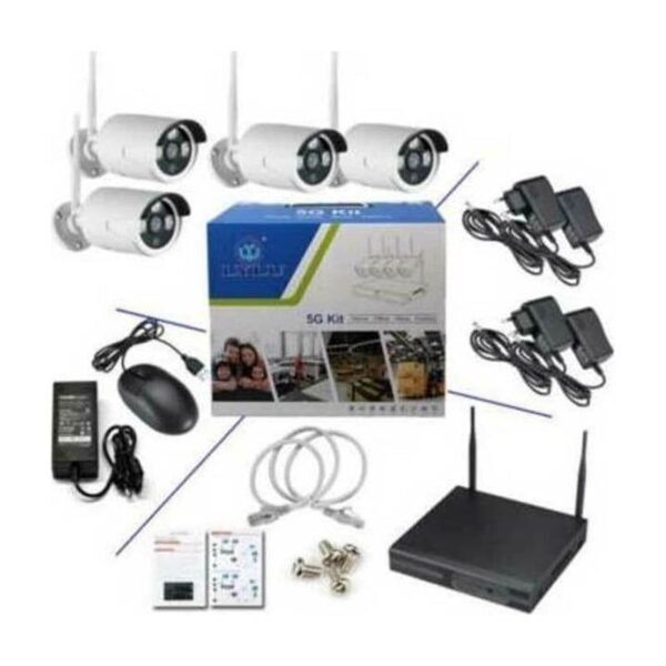 32011 5G Kit Ολοκληρωμένο Σύστημα CCTV με 4 Ασύρματες Κάμερες Ασύρματο Καταγραφικό - Full HD 5G Kit Camera