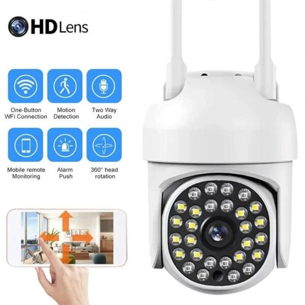 Κάμερα ασφαλείας IP WiFi 1080p με νυχτερινή όραση και ανίχνευση κίνησης