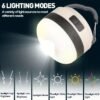 Επαναφορτιζόμενη λάμπα LED με ηλιακό πάνελ για camping