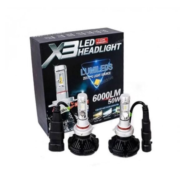 4300015 X3 LED Λάμπες Αυτοκινήτου H11 6000LM 50W- X3 LED HEADLIGHT
