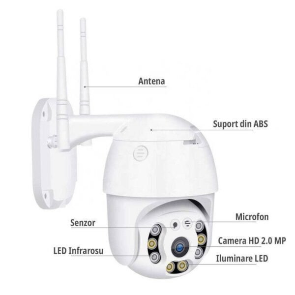 4300040-1 Κάμερα ασφαλείας IP WiFi 5.0MP με νυχτερινή όραση