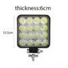 Προβολέας αυτοκινήτου Τετράγωνο 16LED 48W 6.5cm – Car Super-power Square LED