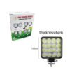 Προβολέας αυτοκινήτου Τετράγωνο 16LED 48W 6.5cm – Car Super-power Square LED