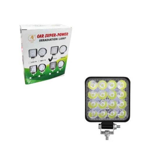 4300089 Προβολέας αυτοκινήτου Τετράγωνο 16LED 48W 6.5cm – Car Super-power Square LED
