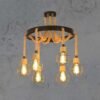 Φωτιστικό οροφής με σχοινί boho - Vintage E27