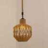 431368-1 Φωτιστικό οροφής Boho με σχοινί - vintage αισθητική