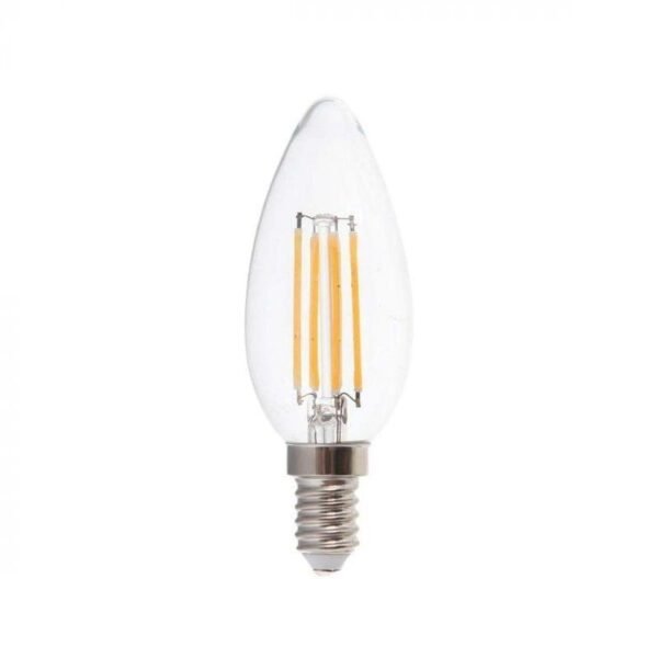 431480 Λάμπα LED Filament κερί - Ε14 - 8W - 431480