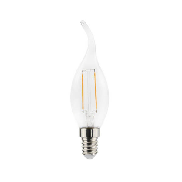 431497 Λάμπα LED Filament φλόγα - Ε14 - 2W - 431497