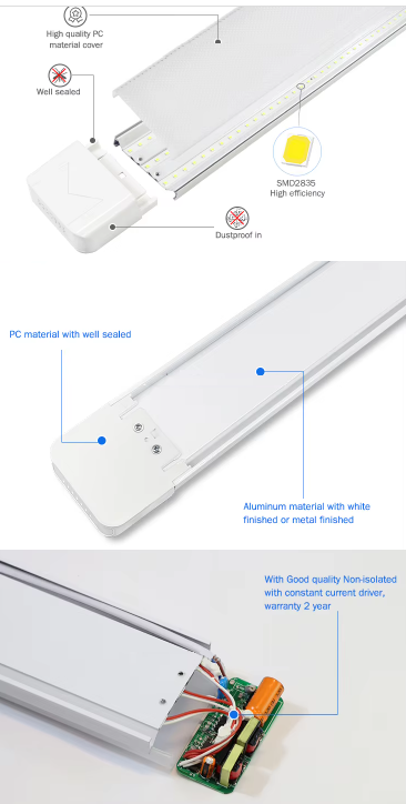 Μπάρα LED φωτισμού 24W 60cm - Ψυχρό λευκό για χώρους εργασίας