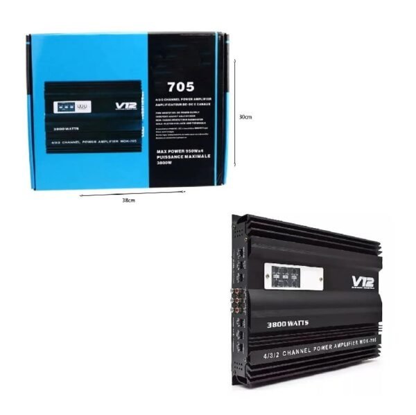 4567-3 Ενισχυτής αυτοκινήτου 4 καναλιών WDK-V705 – Amplificateur
