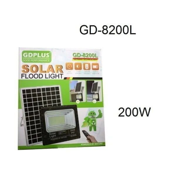 Ηλιακός προβολέας 200W με τηλεχειριστήριο - Φωτισμός χωρίς ρεύμα