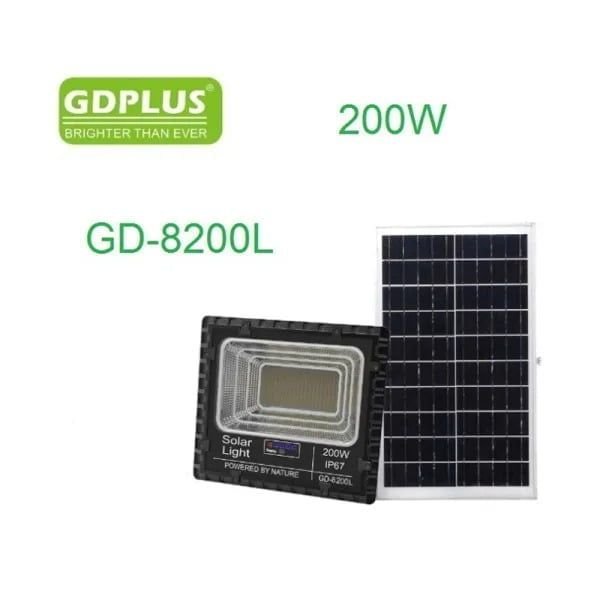 Ηλιακός προβολέας 200W με τηλεχειριστήριο - Φωτισμός χωρίς ρεύμα
