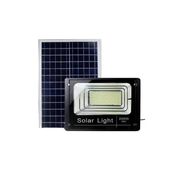Ηλιακός προβολέας 200W με τηλεχειριστήριο - Φωτισμός χωρίς ρεύμα