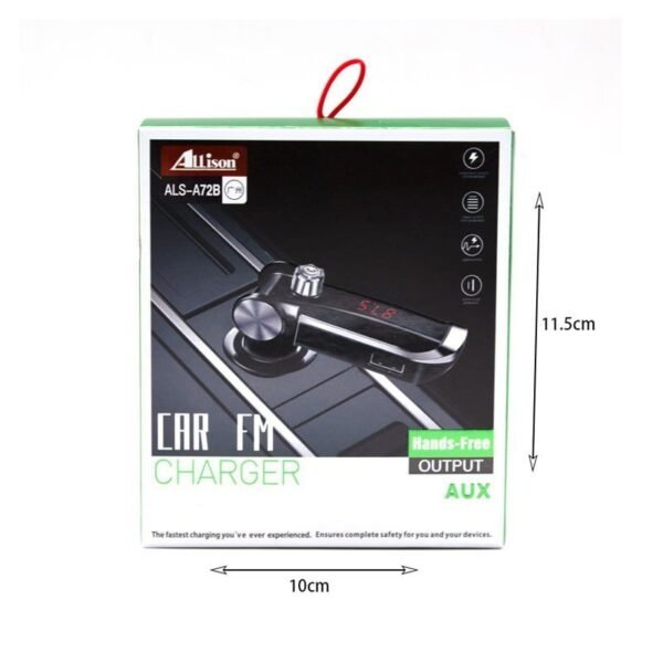 Allison FM Transmitter Αυτοκινήτου με Bluetooth ALS-A72B - Car FM charger wireless