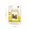 EJC Λάμπες Αυτοκινήτου LED 12V T10-18 2τμχ Κόκκινο -  Car LED Lights  RED