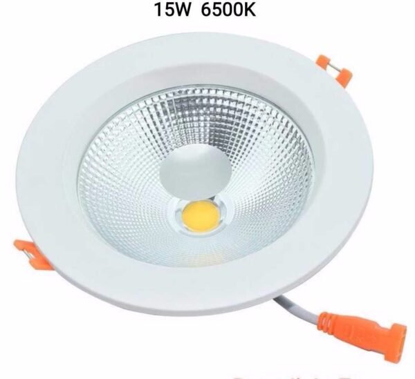 LED Downlight 15W 6500K ψυχρό λευκό για καθαρό φωτισμό