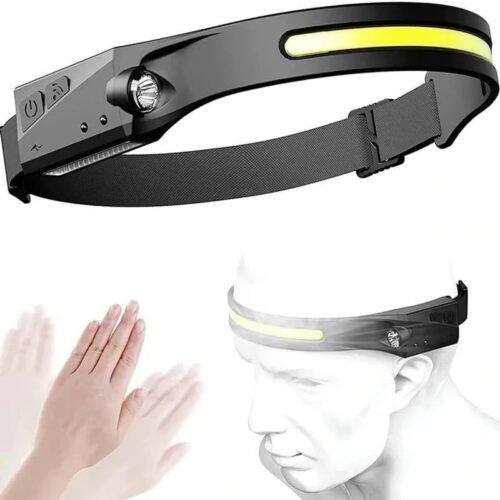 5866 Επαναφορτιζόμενος USB φακός κεφαλής LED - All prespectives induction headlamp