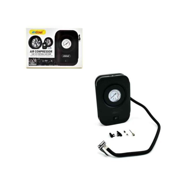 617627 Andowl Κομπρεσέρ Αέρος Αυτοκινήτου 120W 12V με Μανόμετρο Q-DQ025 - Air Compressor