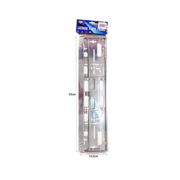 620065 Πλαίσιο Πινακίδας Χρώμιο Ασημί - License plate frame