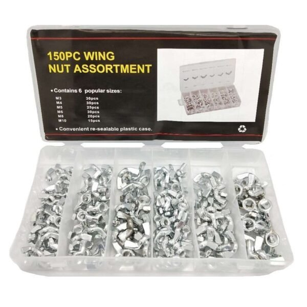 678177_C Σετ παξιμάδια πεταλούδα - 150pcs - 678177