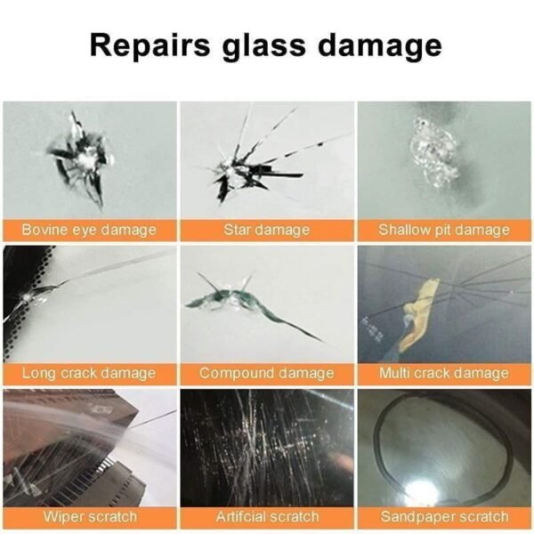 Jiageng Κιτ επισκευής παρμπρίζ αυτοκινήτου - DIY Car Windshield Repair Kit