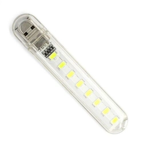 68080 Mini USB LED φορητό φως με 8 led Cool white