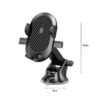 Wisdomup Βάση Κινητού Αυτοκινήτου CJ-01 - Car holder suction cup