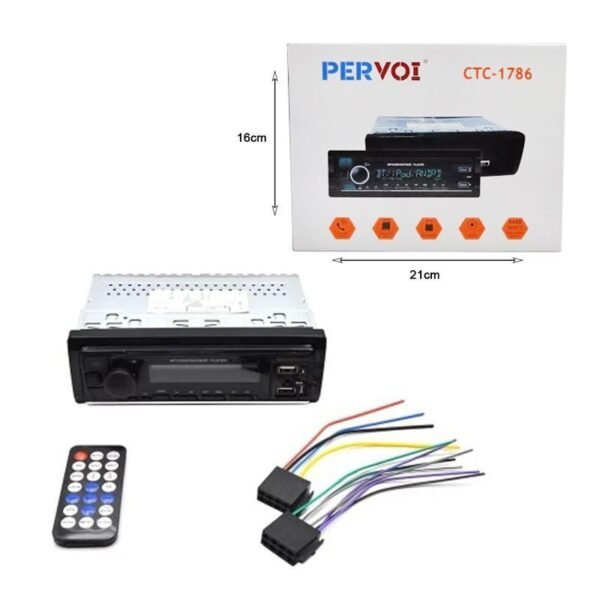 68269-5 PerVoi MP3 player αυτοκινήτου FM, USB, SD Card, Aux CTC-1786 - Car MP3 player