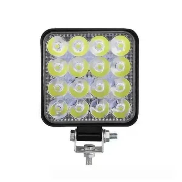 Προβολέας Τετράγωνος για Αυτοκίνητο 16 Led 48W 3cm – Car Super-Power Square