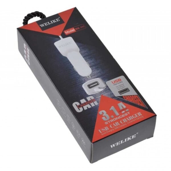 711119-1 Φορτιστής αναπτήρα αυτοκινήτου - Quick Charger - Type-C - 3.1A - WK-111 - 711119