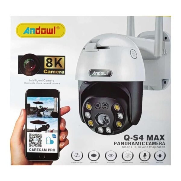75522 Andowl Q-S4 Max IP Κάμερα Παρακολούθησης Wi-Fi 3MP Full HD+ Αδιάβροχη με Μικρόφωνο - Panoramic Camera