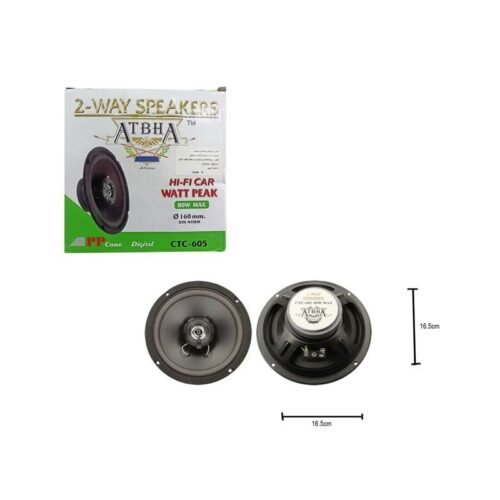 76009 Ηχείο Αυτοκινήτου CTC-605 με 80W 160mm 1τμχ – ATBHA 2-Way speakers