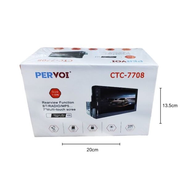 PerVoi οθόνη αυτοκινήτου 7" HD αφής 1DIN CTC-7708 - Car touch screen