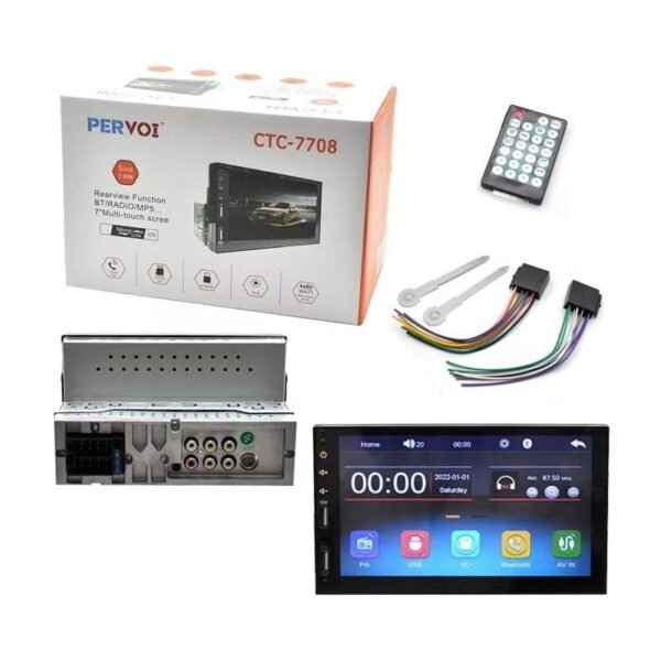 PerVoi οθόνη αυτοκινήτου 7" HD αφής 1DIN CTC-7708 - Car touch screen