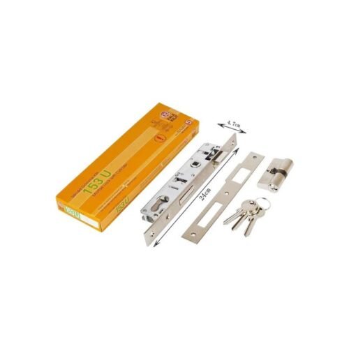80022 Κλειδαριά πόρτας 153U - Mortise lock with cylinde 153U