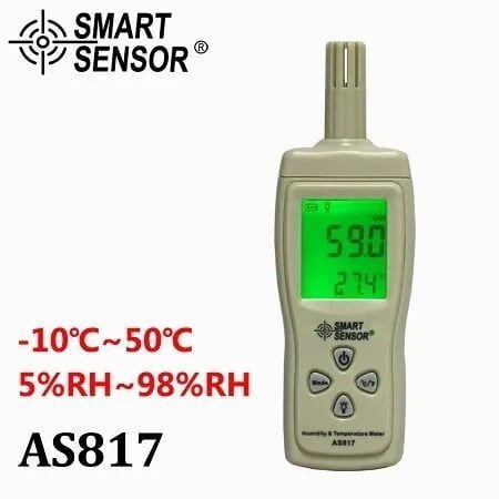 8005 Ψηφιακός Μετρητής Υγρασίας - Humidity & Temperature meter AS817+