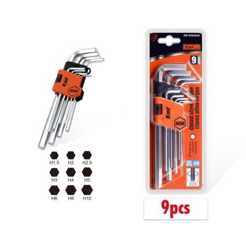 9363626 KMT Σετ με 9 Κλειδιά Άλλεν - Εργαλεία Allen - Durable Wrench 9pc Hex Key Set