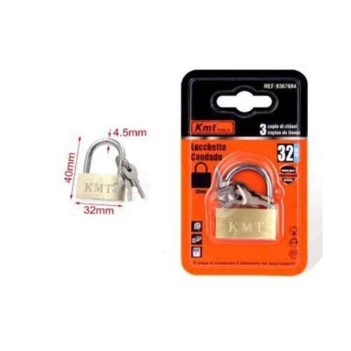 9367694 KMT Λουκέτο Ασφαλείας Με Κλειδάκι 32mm- Padlock