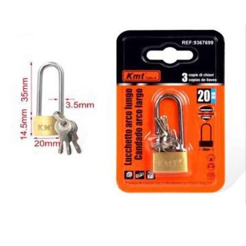 9367699 KMT Λουκέτο Ασφαλείας Με Κλειδάκι 20mm- Padlock