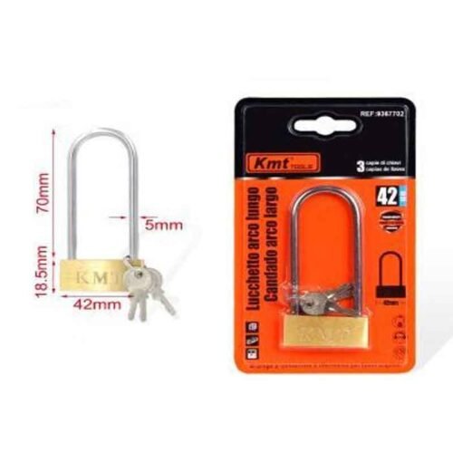 9367702 KMT Λουκέτο Ασφαλείας Με Κλειδάκι 42mm- Padlock