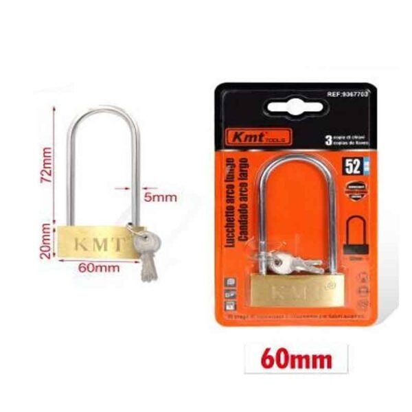 9367703 KMT Λουκέτο Ασφαλείας Με Κλειδάκι 52mm- Padlock