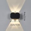 Επιτοίχιο φωτιστικό LED warm white - μοντέρνα απλίκα