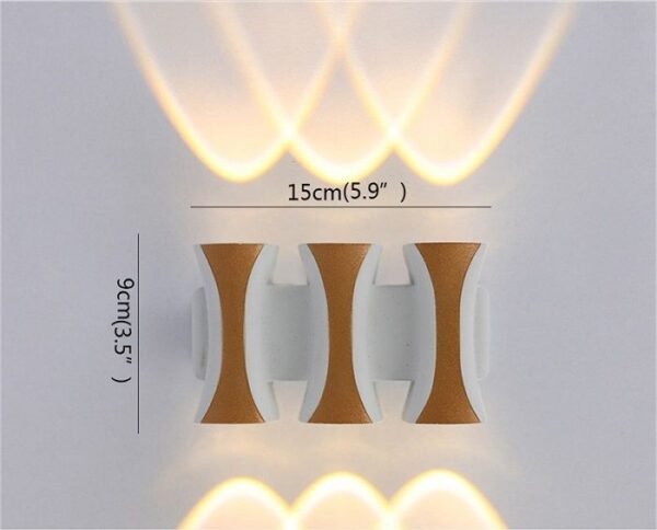 Επιτοίχια LED απλίκα warm white για άνετο φωτισμό