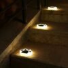 Ηλιακό φωτιστικό κήπου LED - Σετ 4 πατούσες