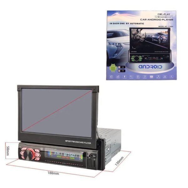 99054-3 Ηχοσύστημα Αυτοκινήτου 1DIN με Οθόνη 2+32G+CP 7188A - CLM-Play Car Multimedia Player